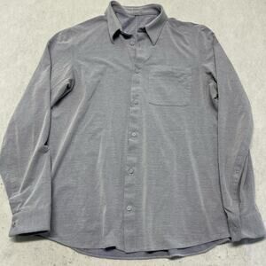 Lululemon Blue Long Sleeve Button Up Shirt *missing size
